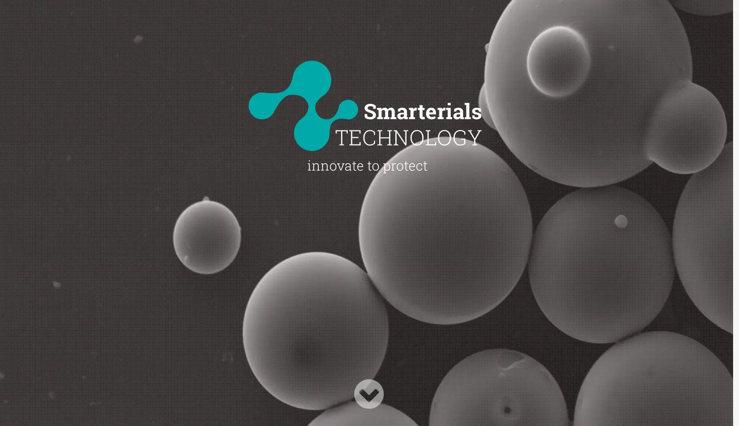 Website-Screenshot von Smarterials Technology