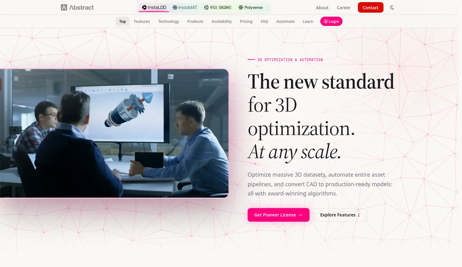 Website-Screenshot von InstaLOD