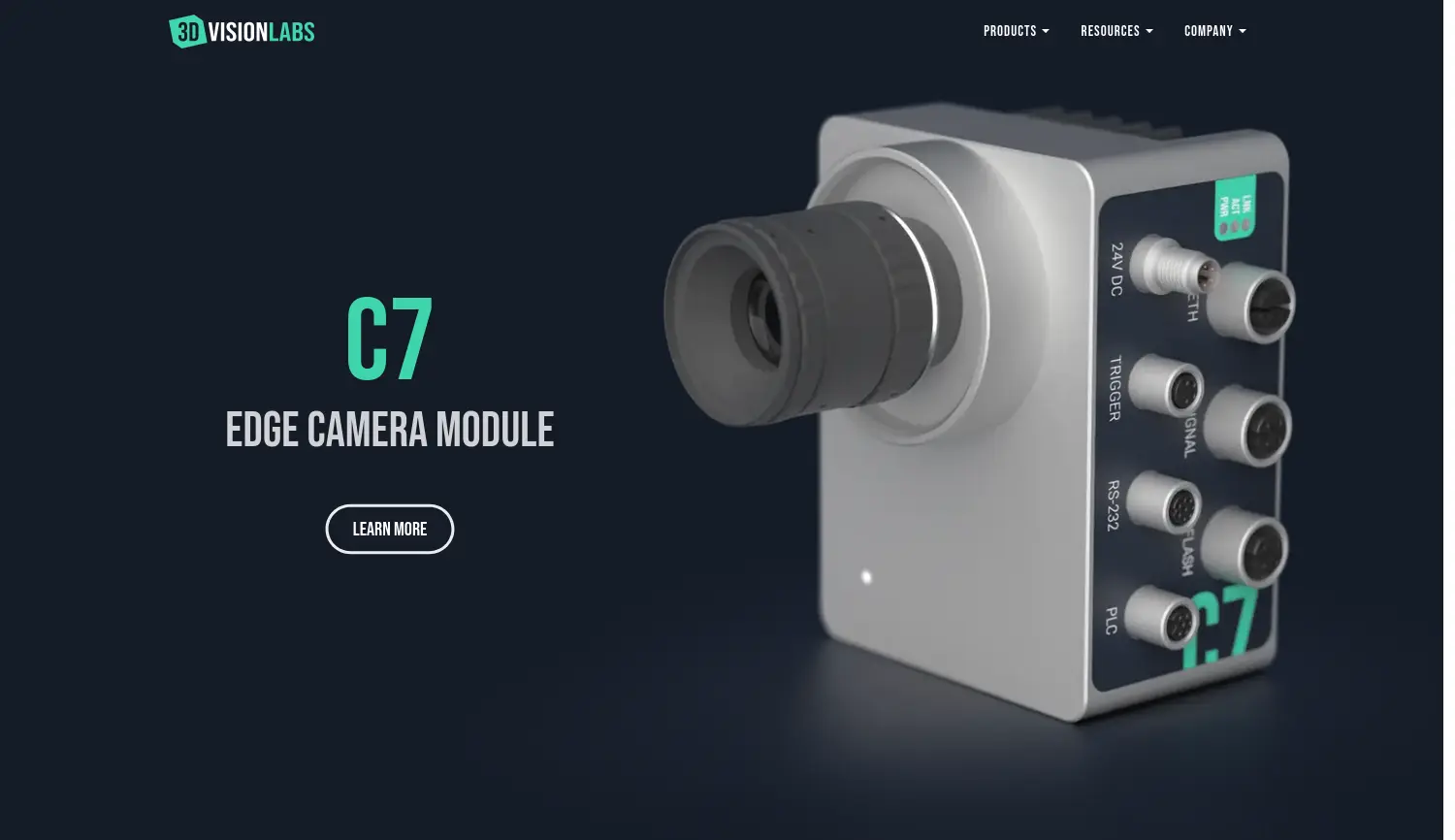 Website-Screenshot von 3dvisionlabs