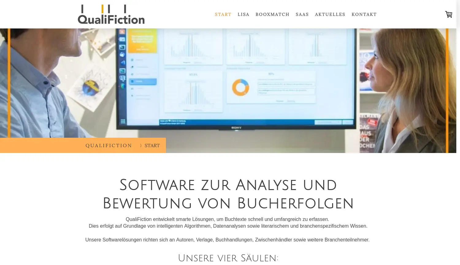 Website-Screenshot von QualiFiction