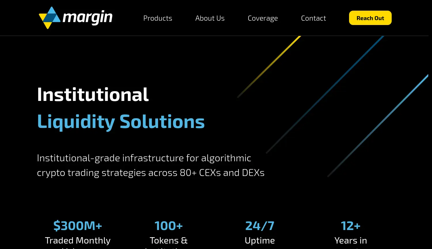 Website-Screenshot von Margin