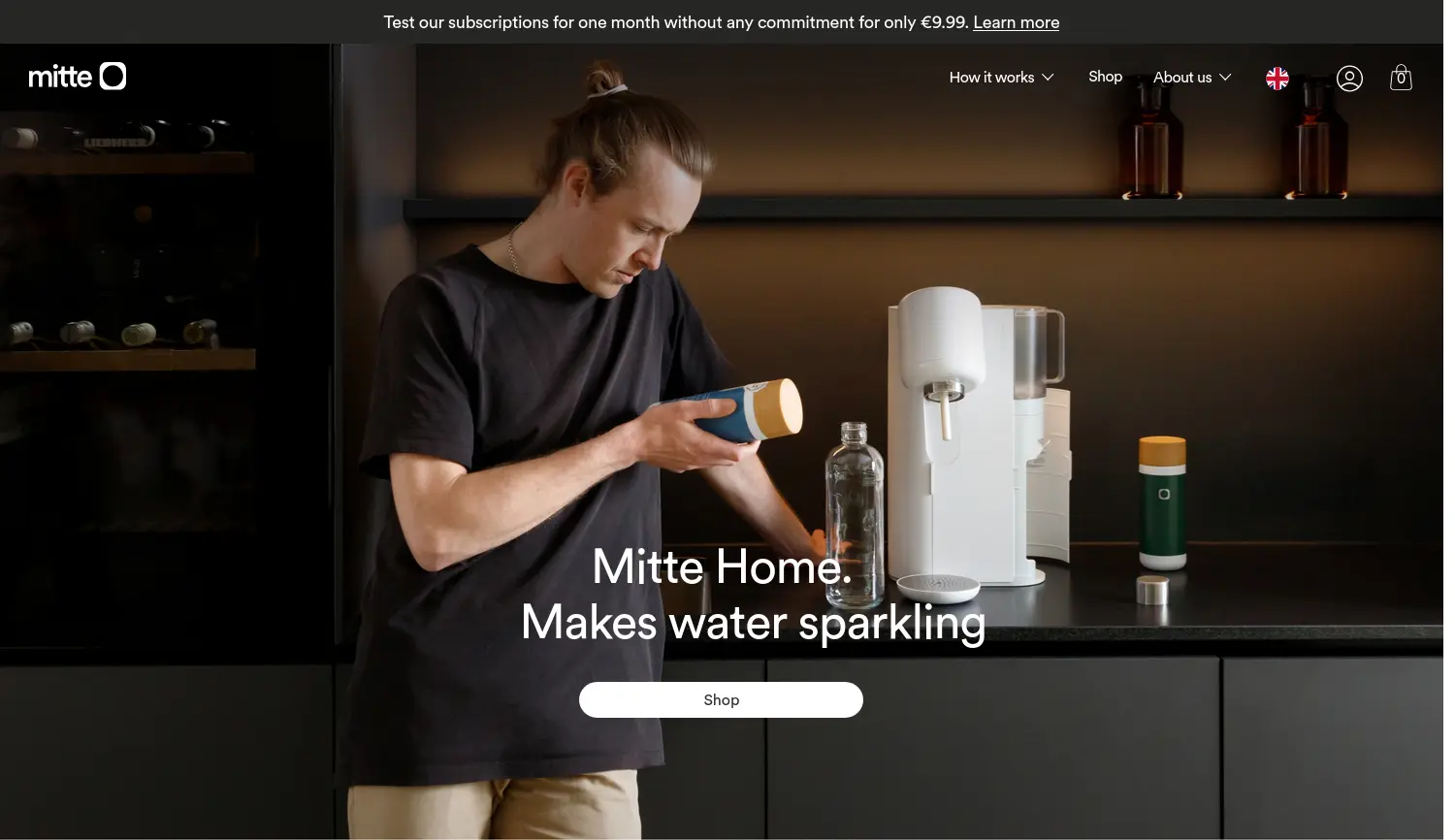 Website-Screenshot von Mitte
