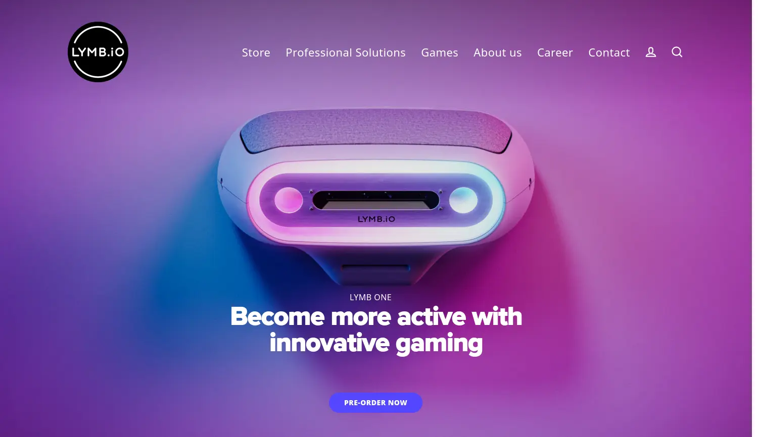 Website-Screenshot von Lymb.io