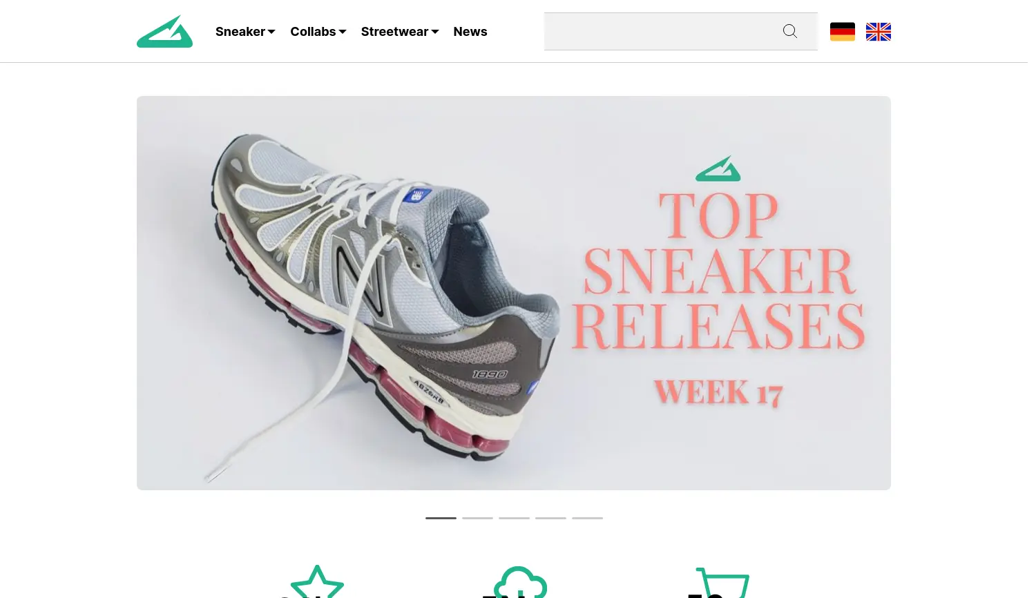 Website-Screenshot von Grailify