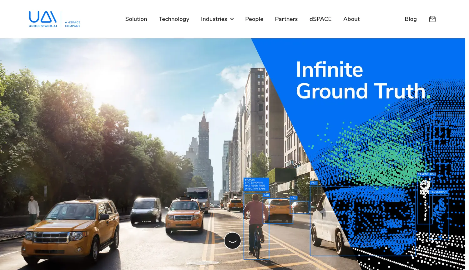 Website-Screenshot von understandAI