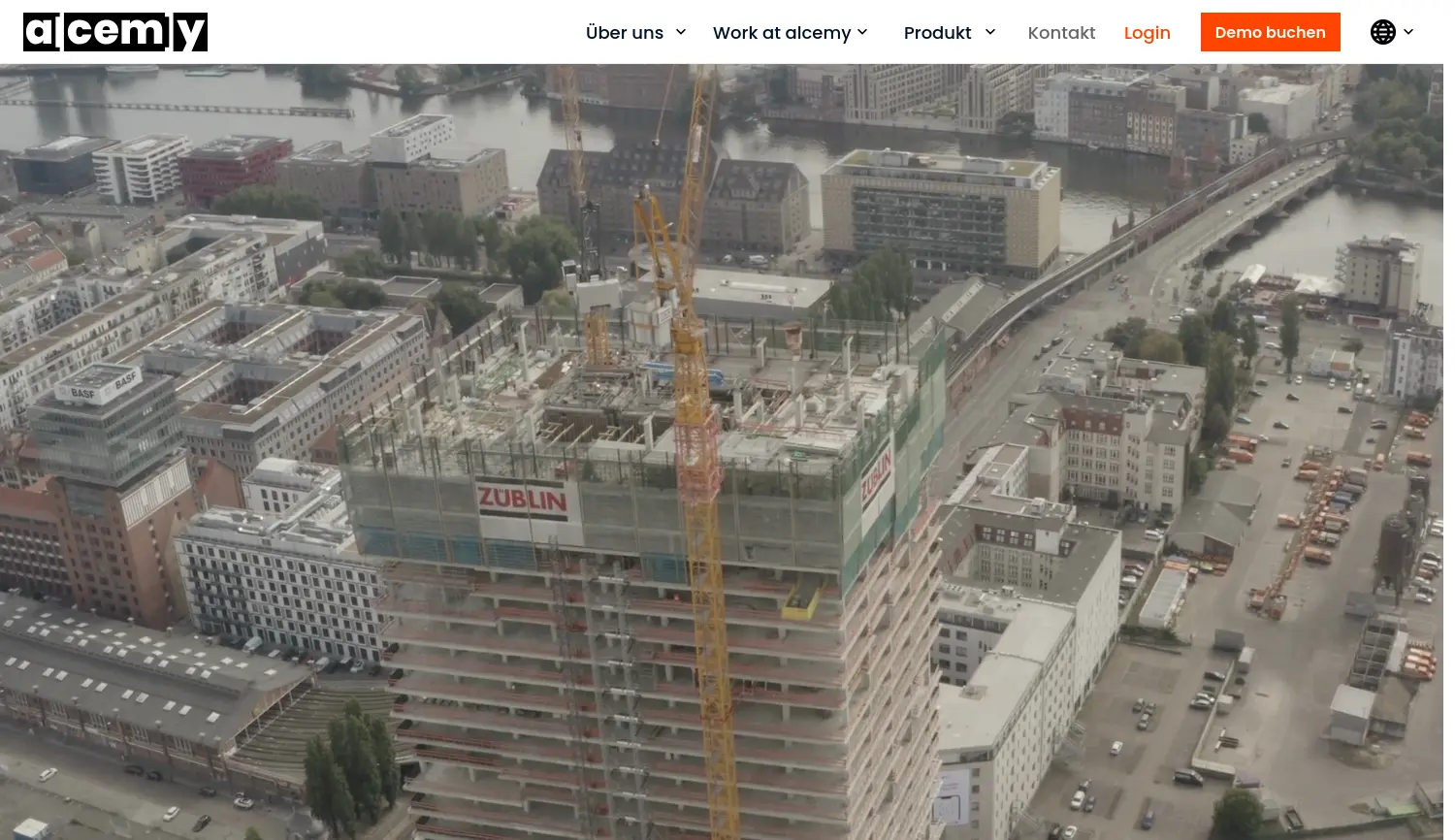 Website-Screenshot von Alcemy