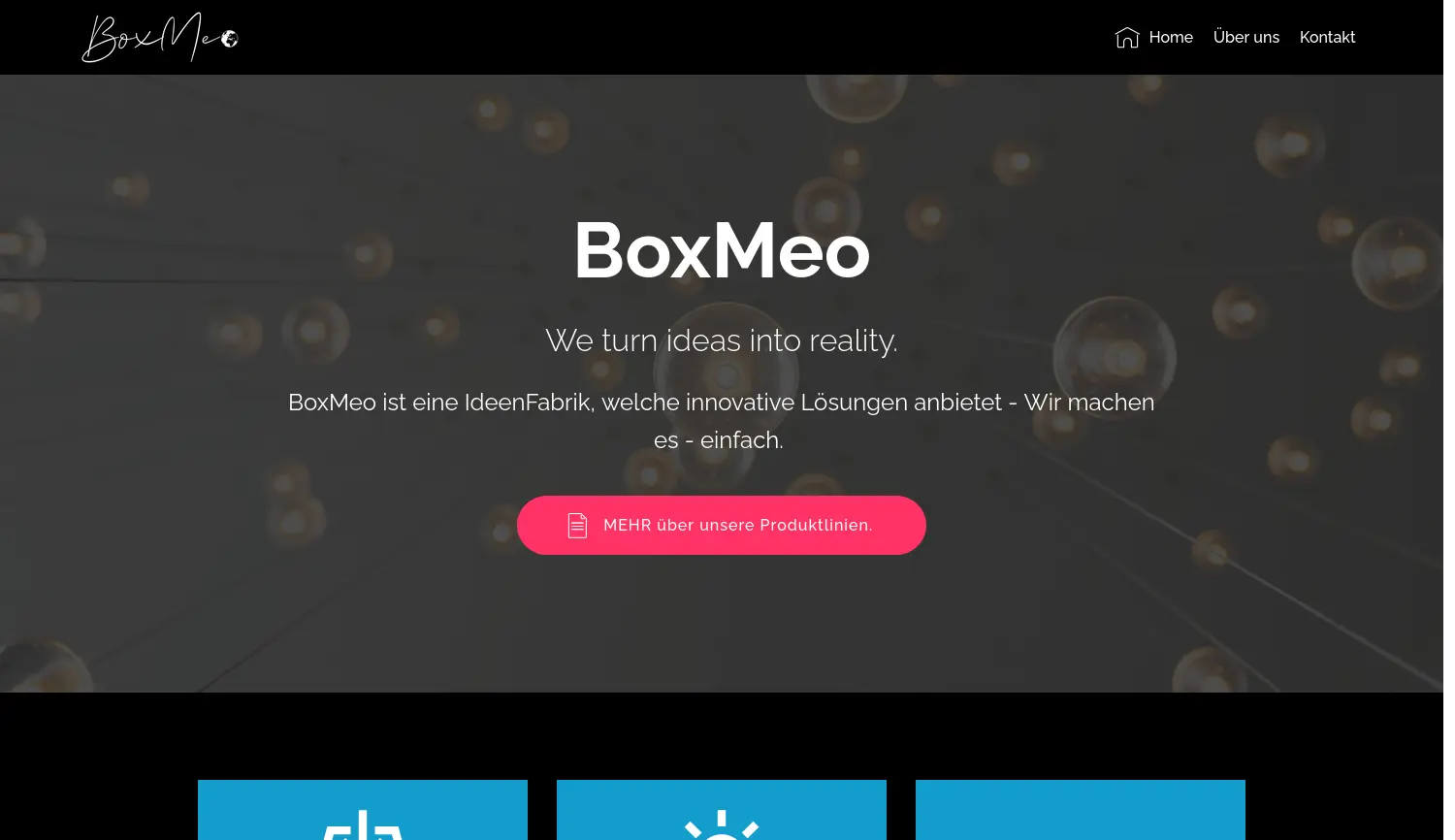 Website-Screenshot von BoxMeo