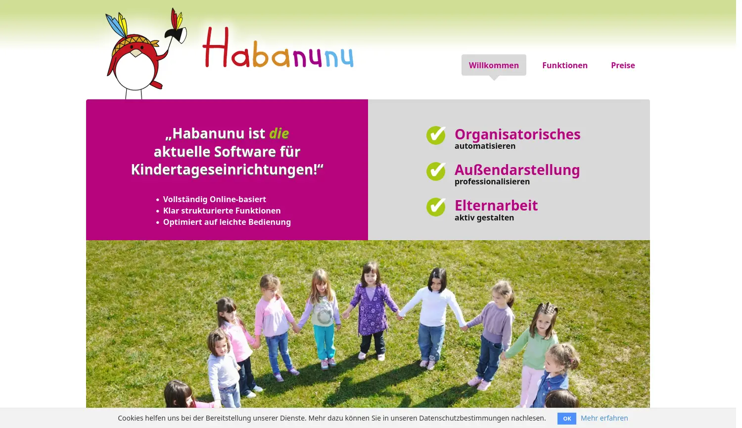 Website-Screenshot von Habanunu
