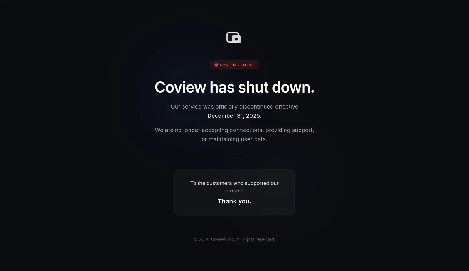 Website-Screenshot von coview