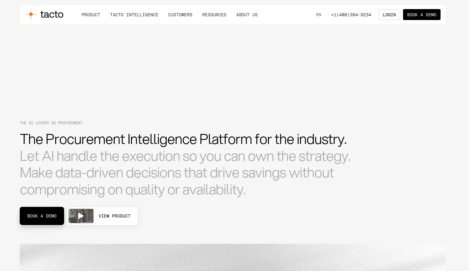 Website-Screenshot von Tacto Technology