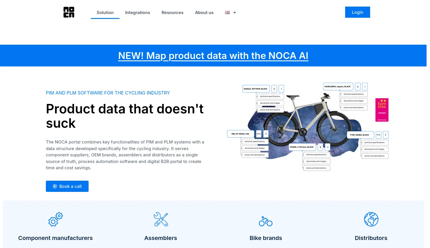 Website-Screenshot von NOCA mobility