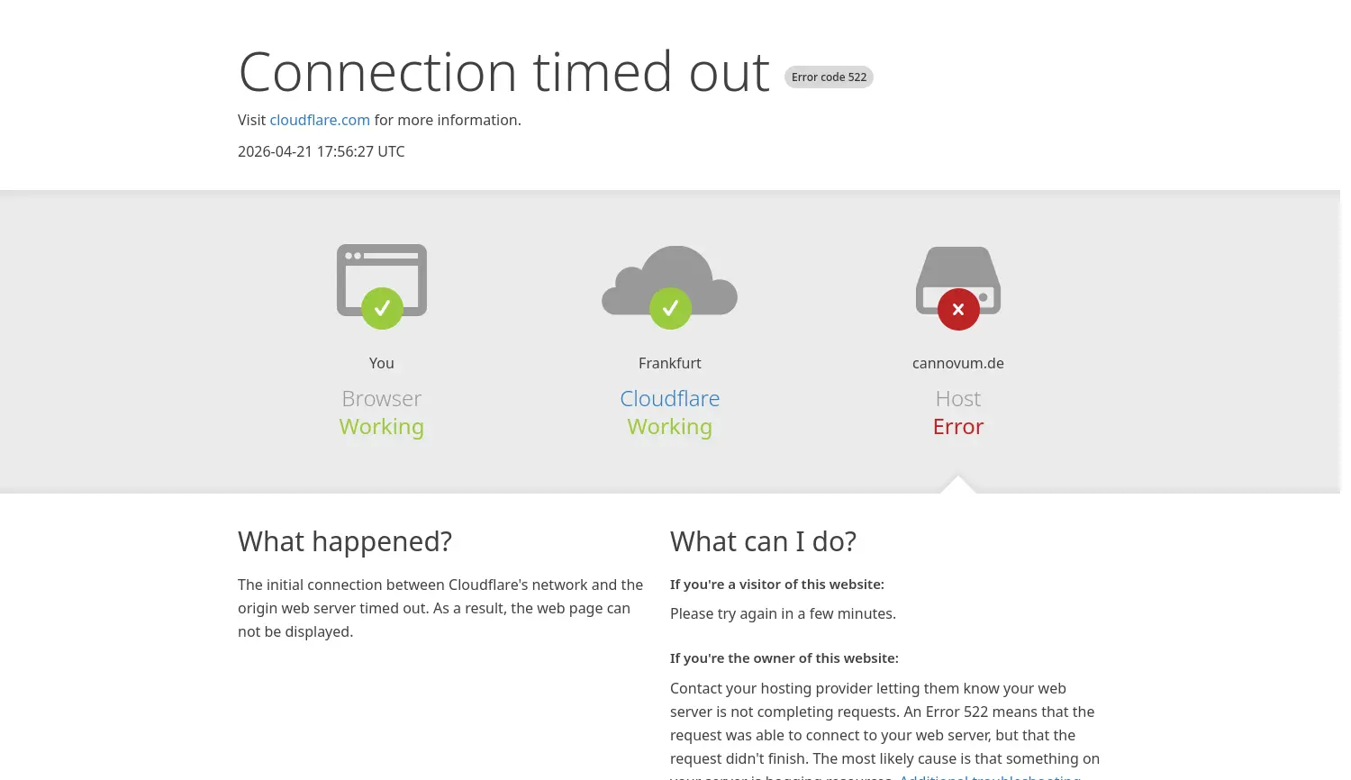 Website-Screenshot von CANNOVUM