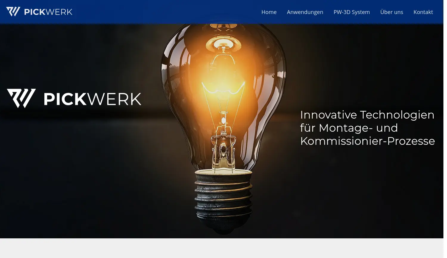 Website-Screenshot von PickWerk