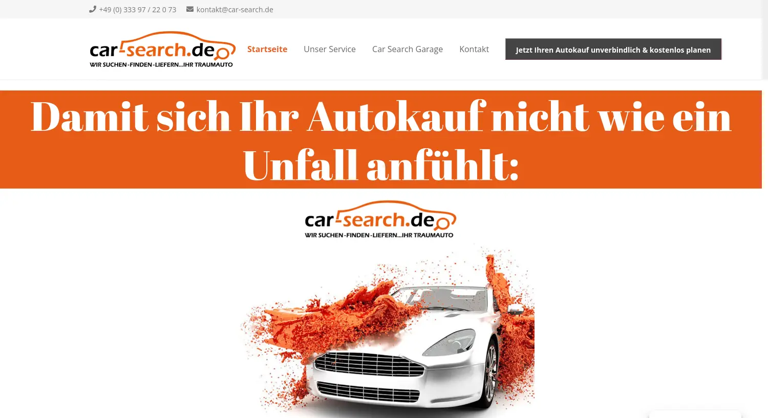 Website-Screenshot von car-search.de
