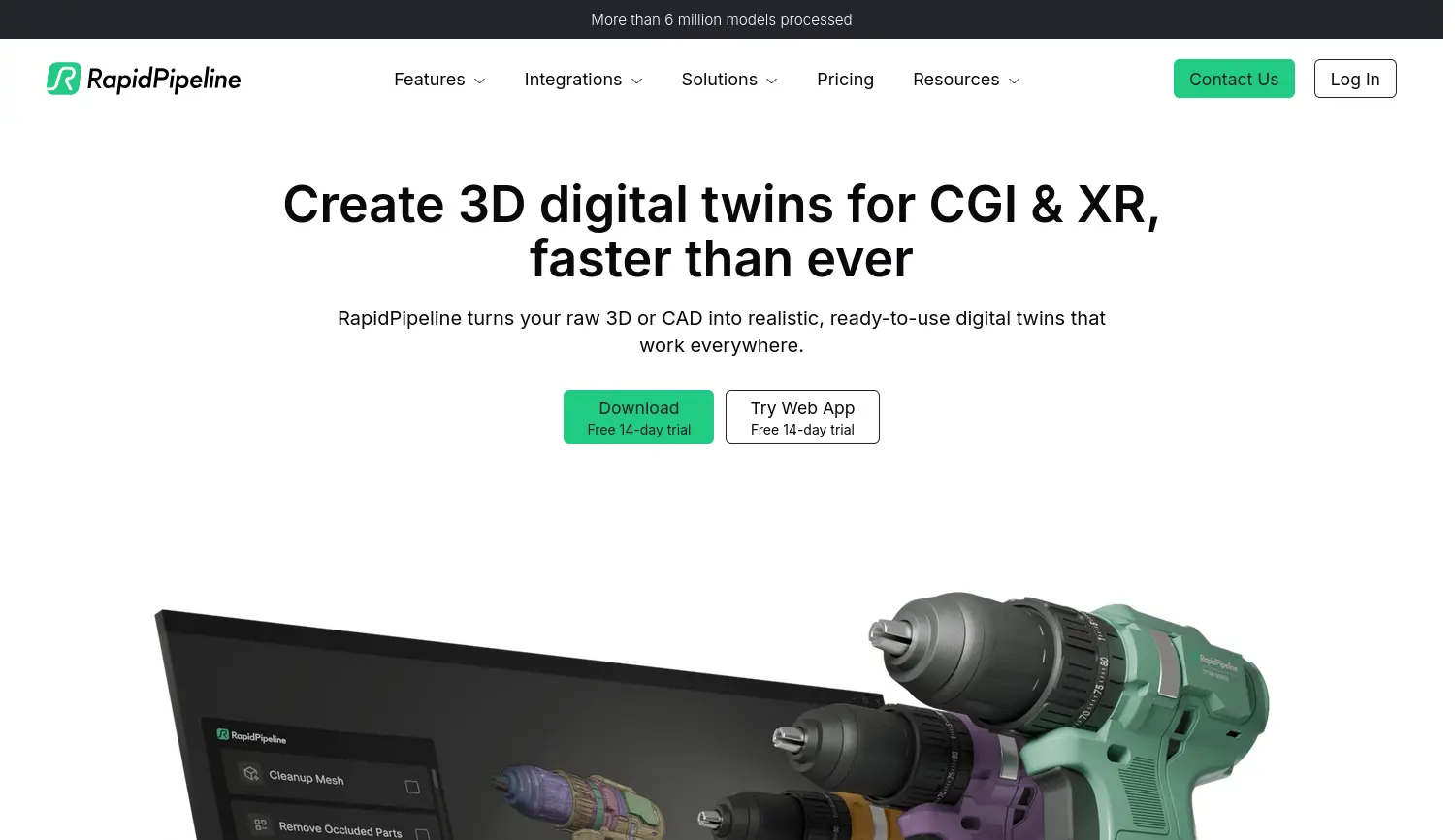 Website-Screenshot von RapidCompact