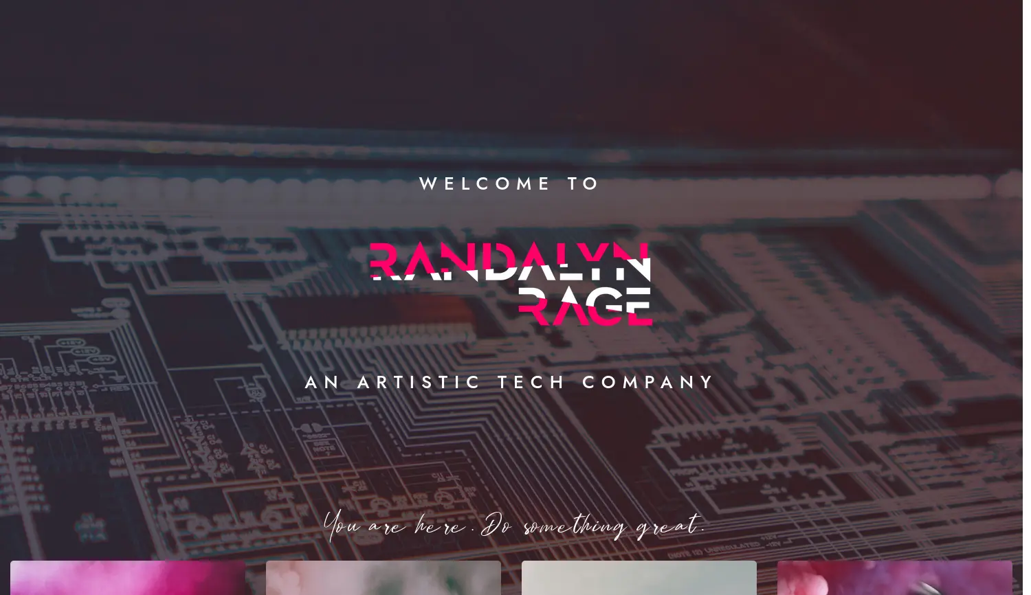 Website-Screenshot von Randalyn Rage