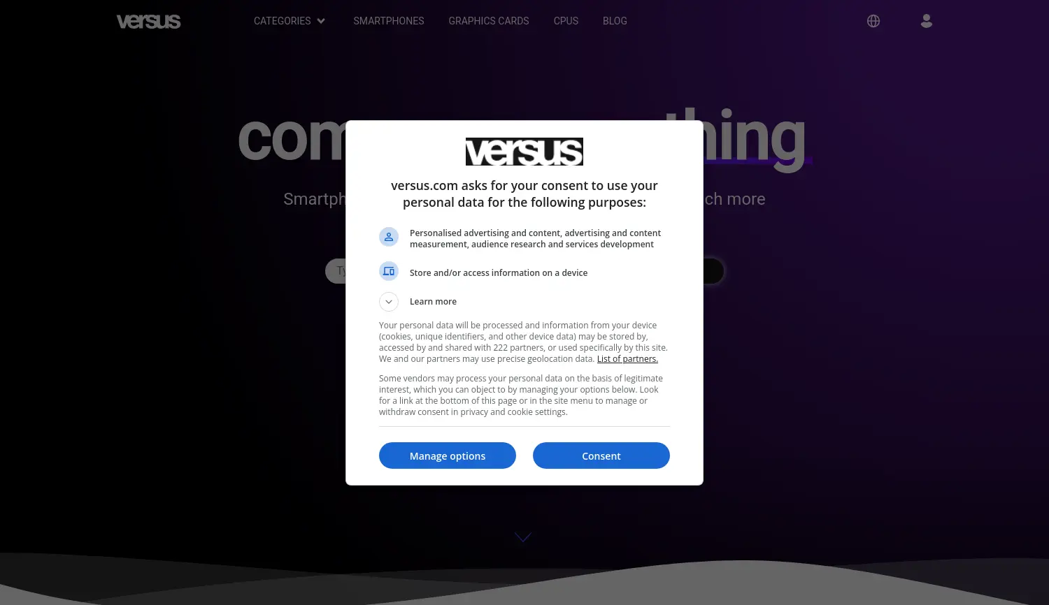 Website-Screenshot von URGE IO