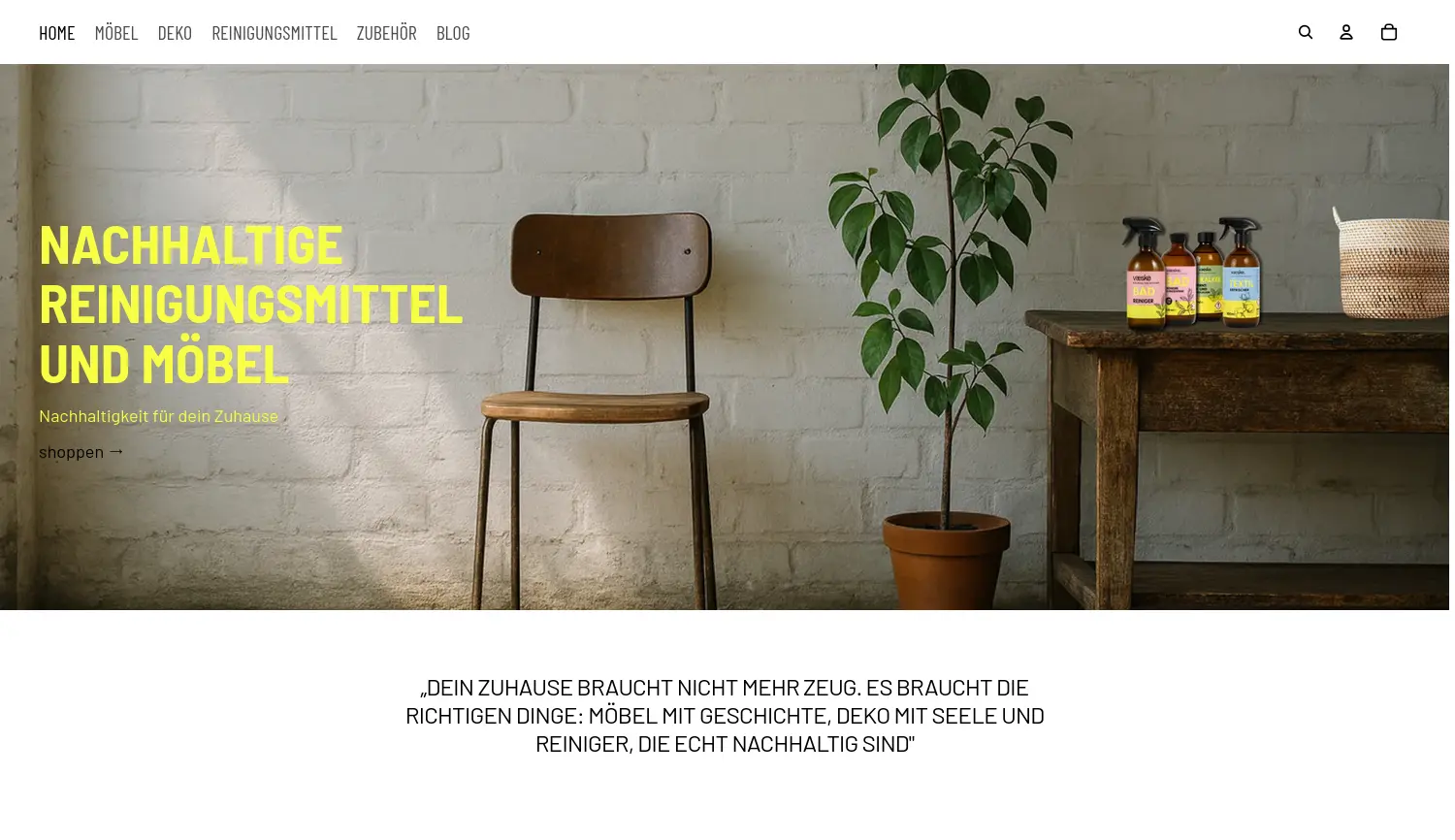 Website-Screenshot von TWENTYLESS