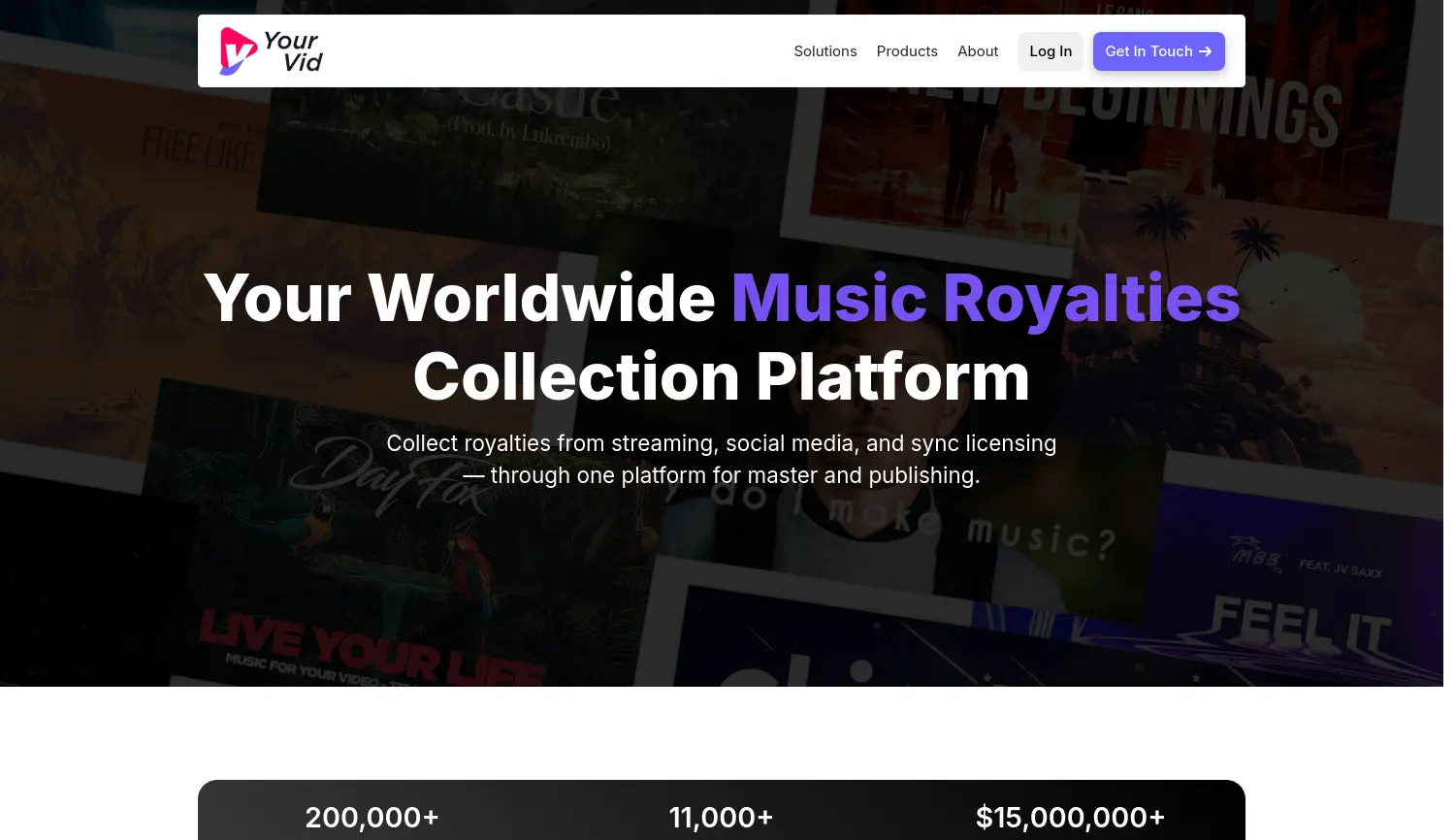 Website-Screenshot von YourVid GmbH