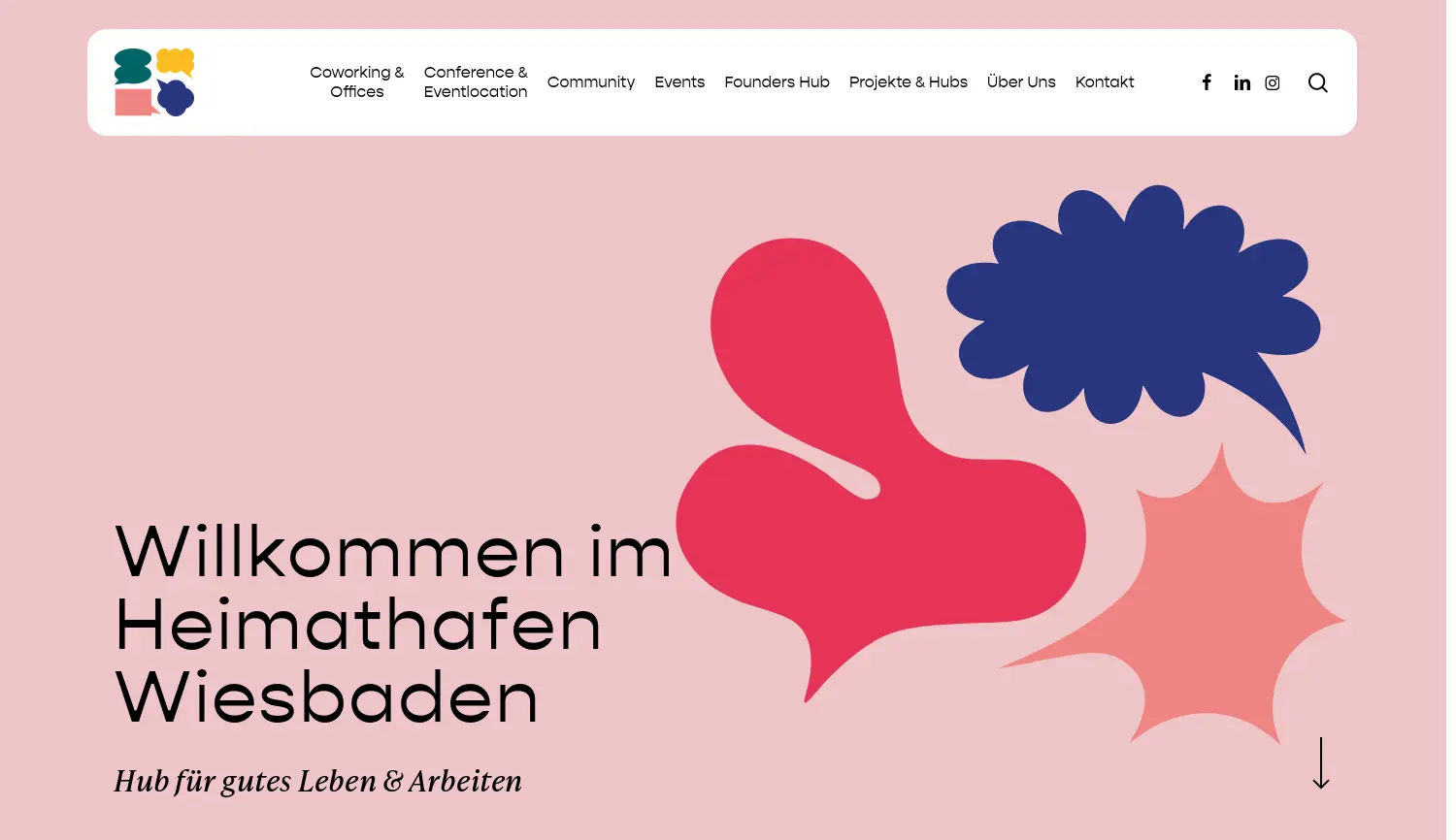 Website-Screenshot von Heimathafen GmbH