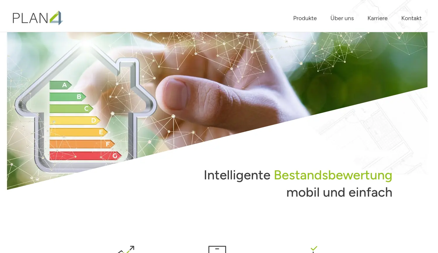 Website-Screenshot von PLAN4 Software