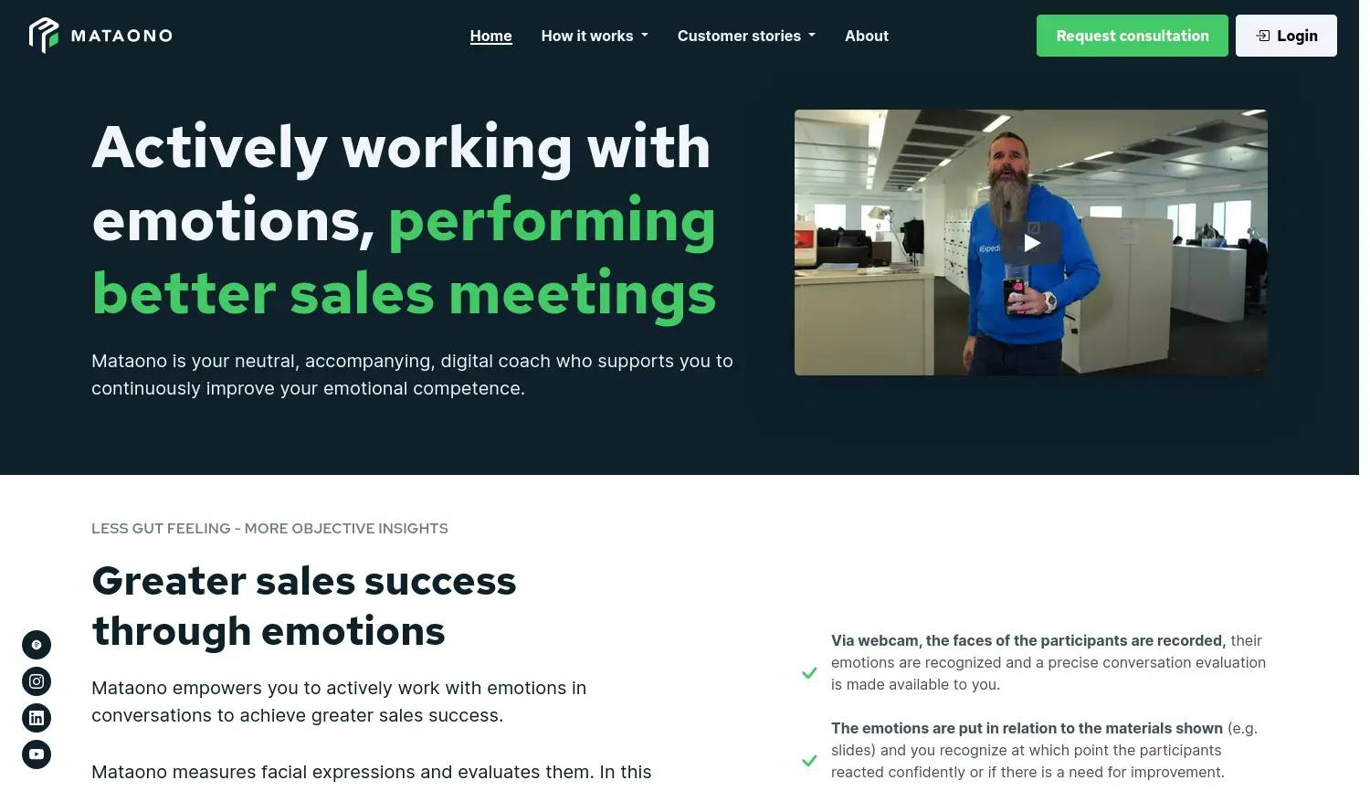 Website-Screenshot von Mataono