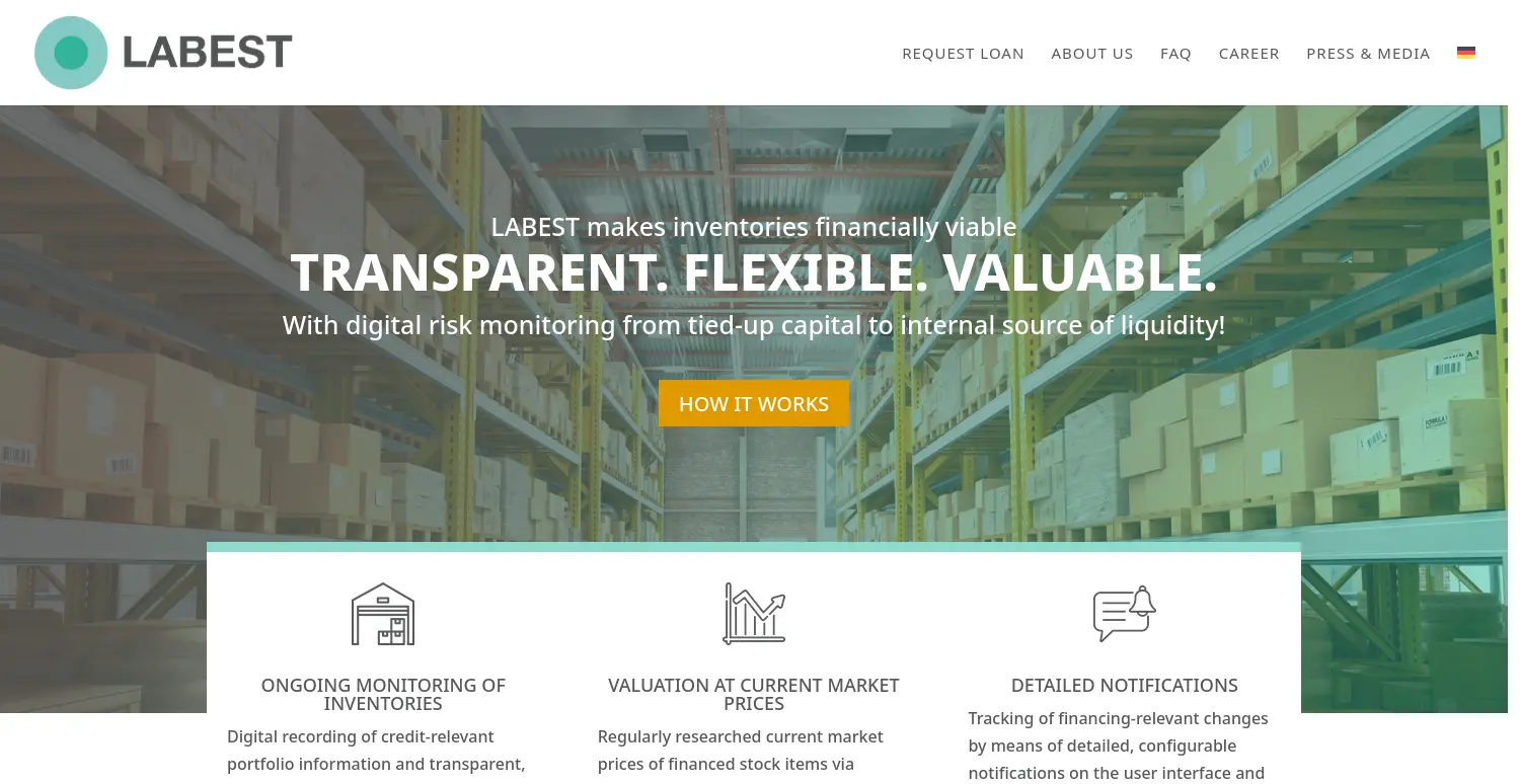 Website-Screenshot von LABEST
