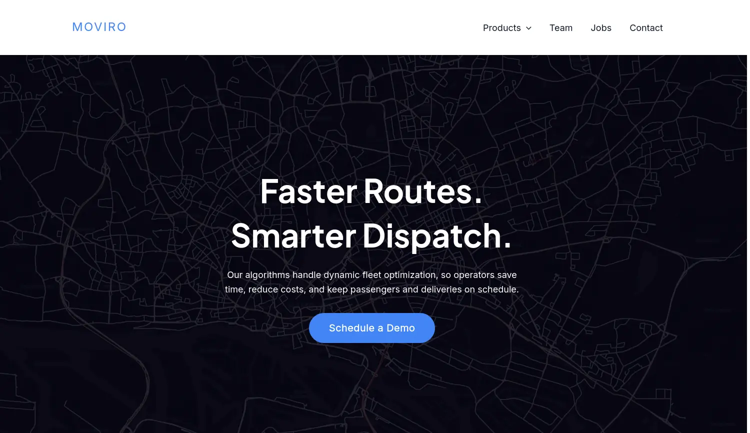 Website-Screenshot von MOVIRO