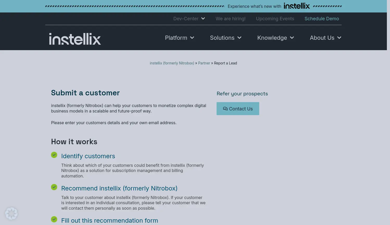 Website-Screenshot von Nitrobox