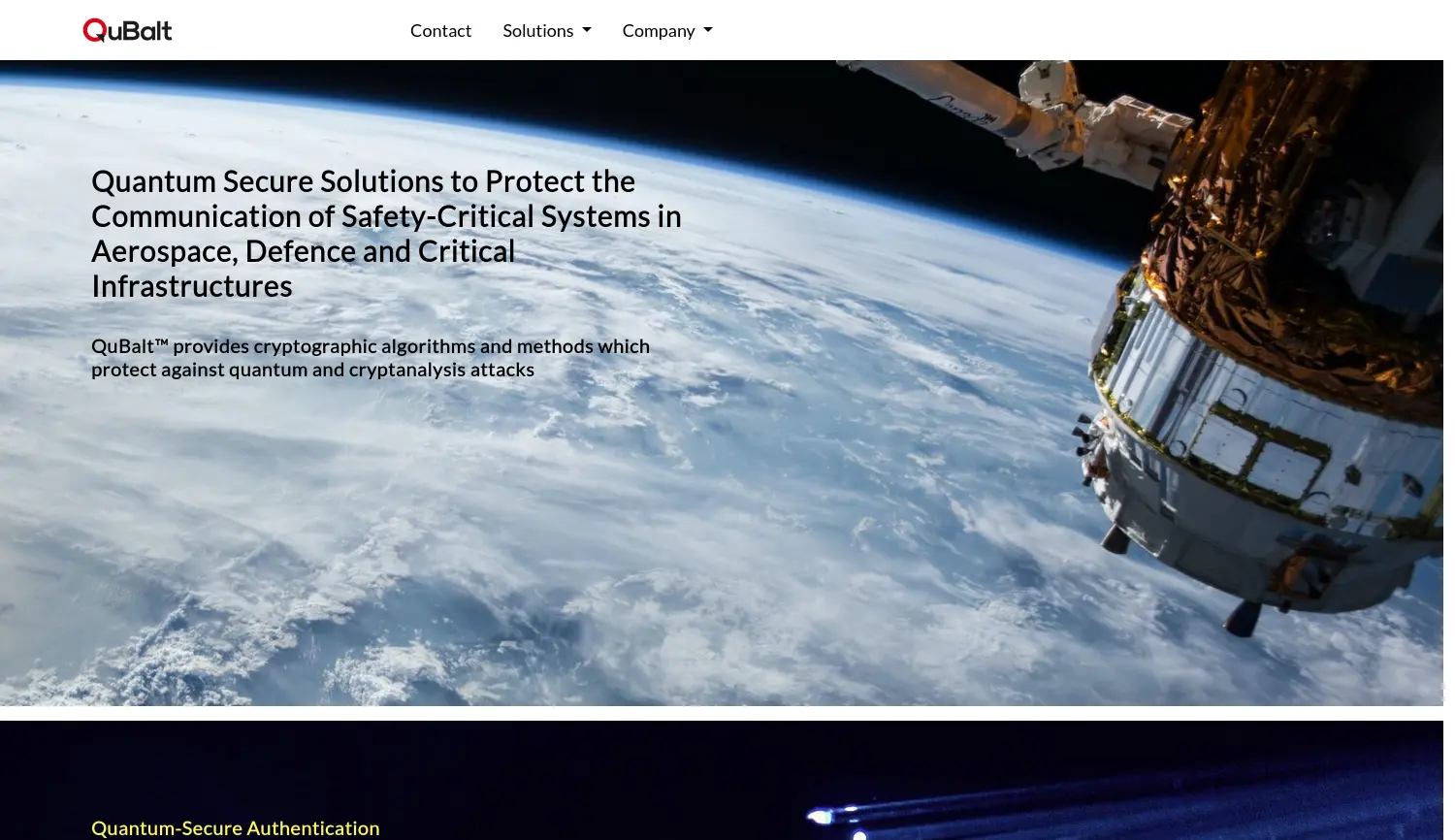 Website-Screenshot von QuBalt