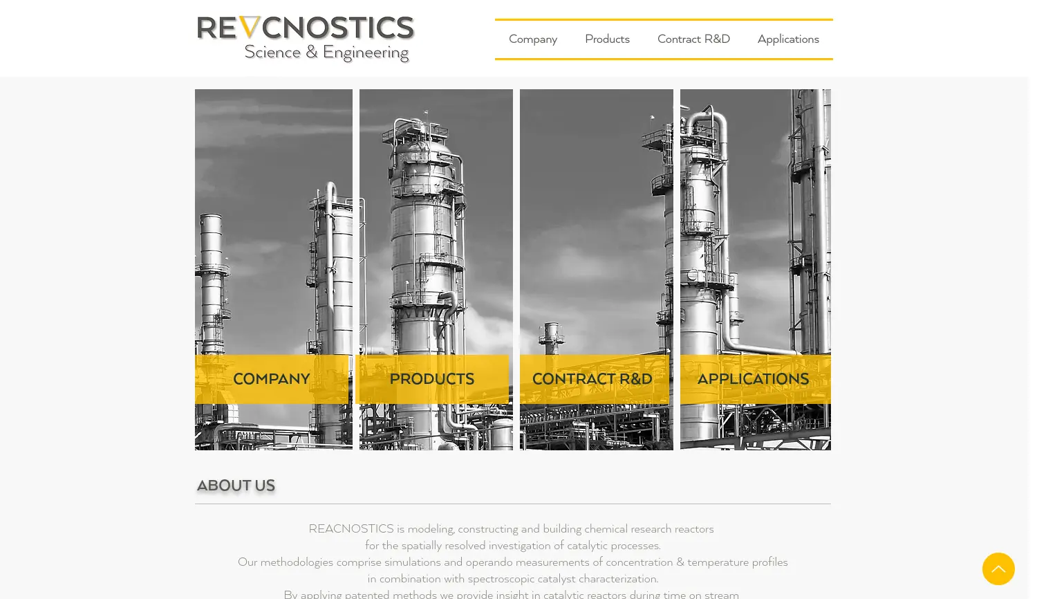 Website-Screenshot von REACNOSTICS