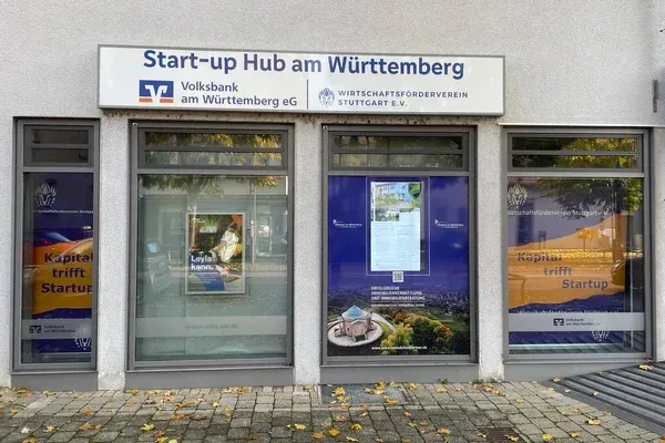Eingang zum Startup-Hub am Württemberg
